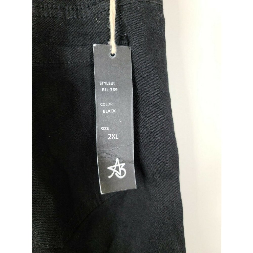 American Bazi low rise Ripped Skinny Pants black - Picture 3 of 6
